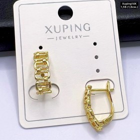 Сережки Xuping14К 10775 (1,6см.)